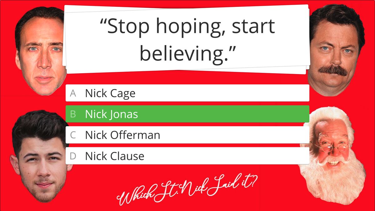 Which St. Nick Said It? image number null